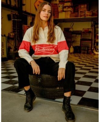 Junk Food Clothing Women's Budweiser Rugby Shirt