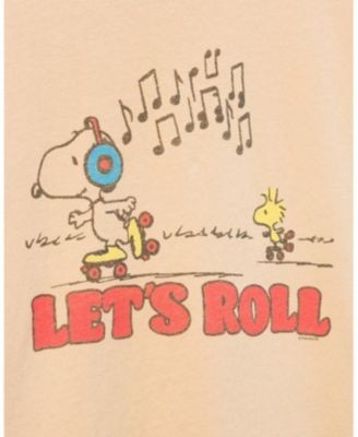 Junk Food Clothing Unisex Snoopy Let's Roll Tee - Little Kid, Big Kid