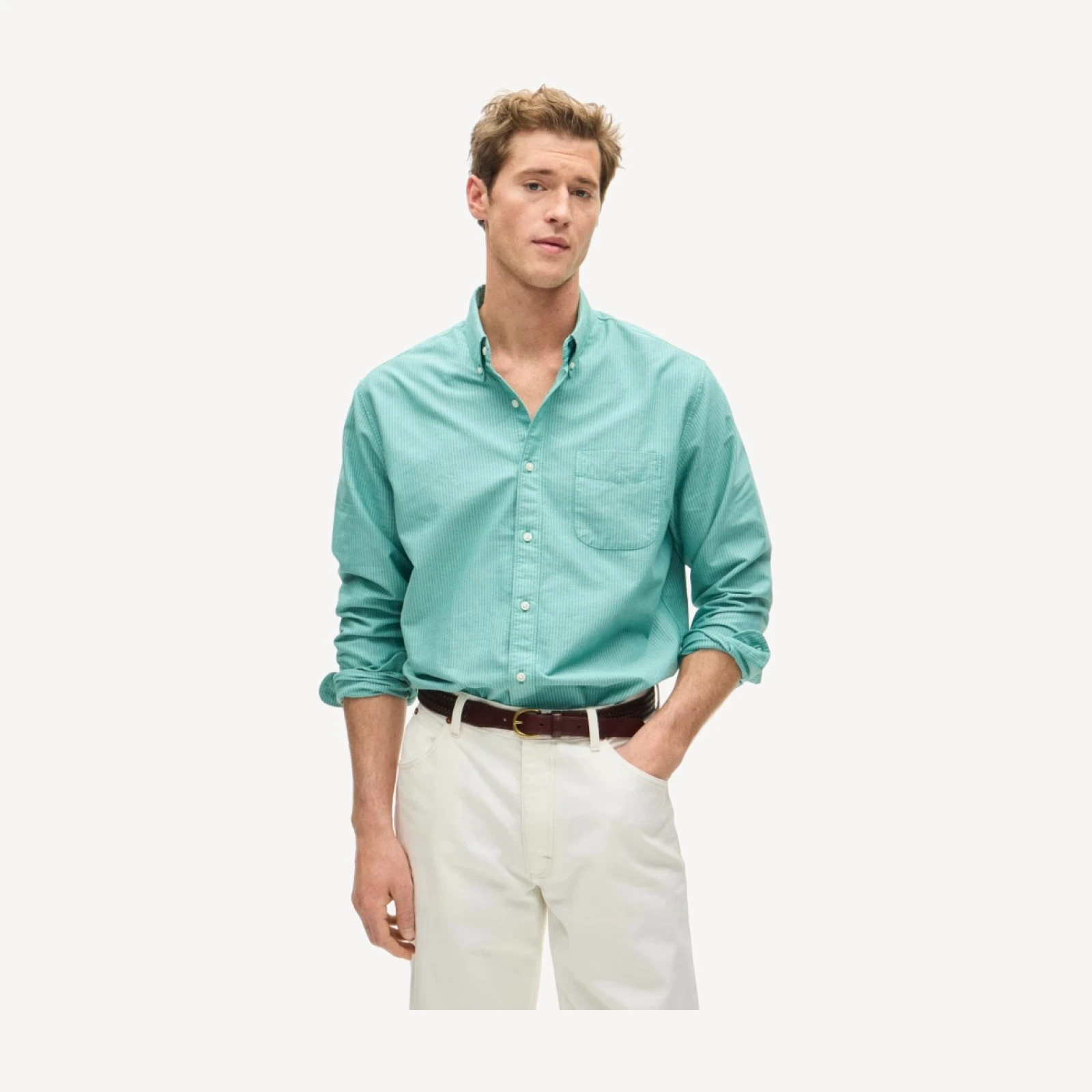 Garment-dyed Classic oxford shirt