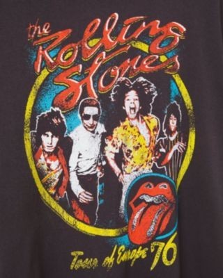Junk Food Clothing Unisex The Rolling Stones Europe 76 Vintage Tee
