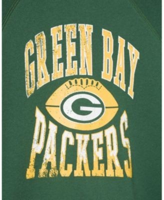 Junk Food Clothing Unisex Nfl Green Bay Packers Hot Route Raglan Fleece - Little Kid, Big Kid