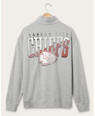 Junk Food Clothing Unisex Nfl Kansas City Chiefs Slant 1/4 Button Up Fleece