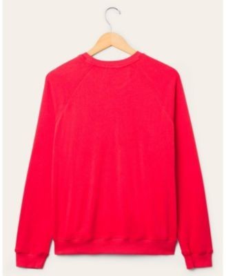 Junk Food Clothing Women's Nfl San Francisco 49ers Football Raglan Crew Fleece