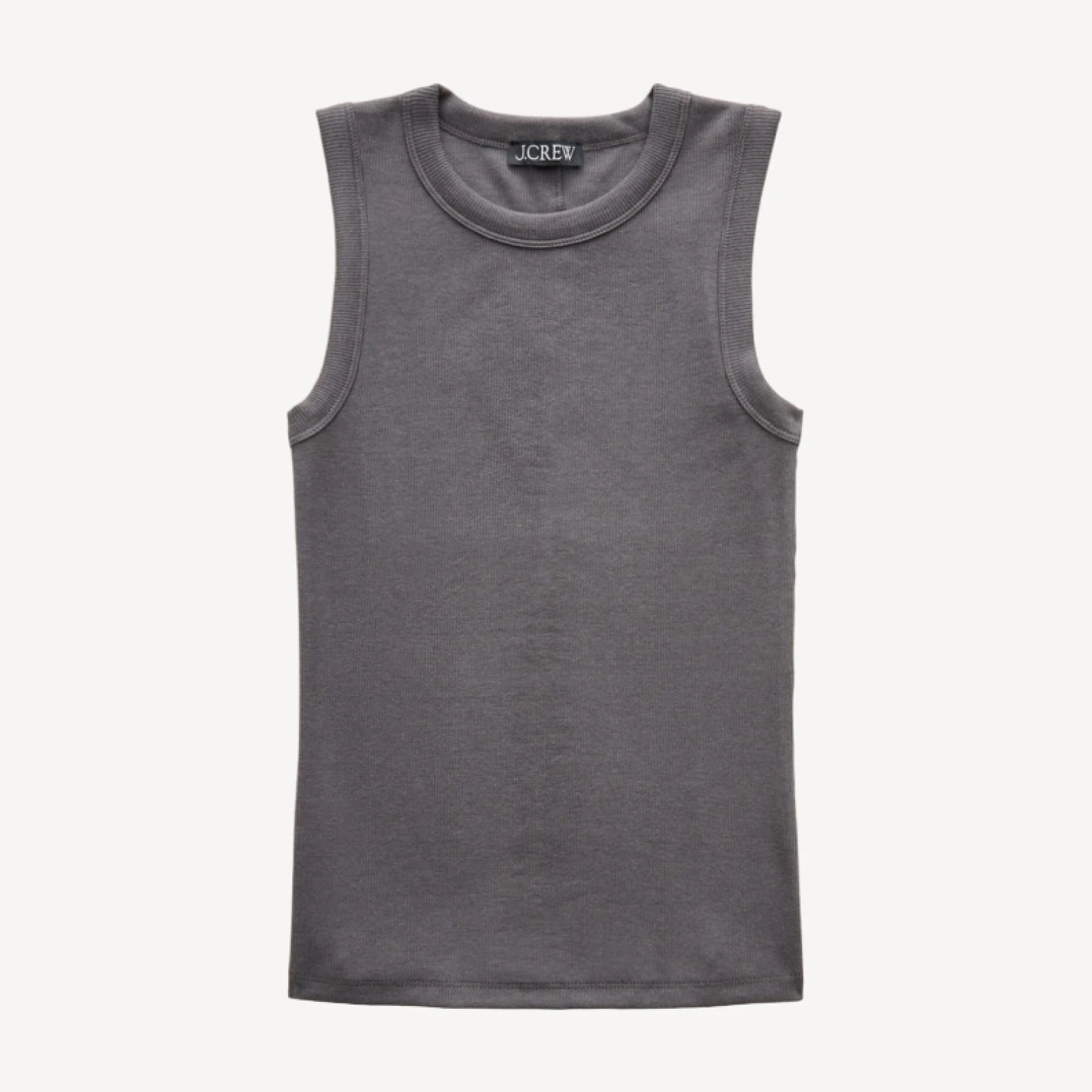 Perfect rib crewneck tank top
