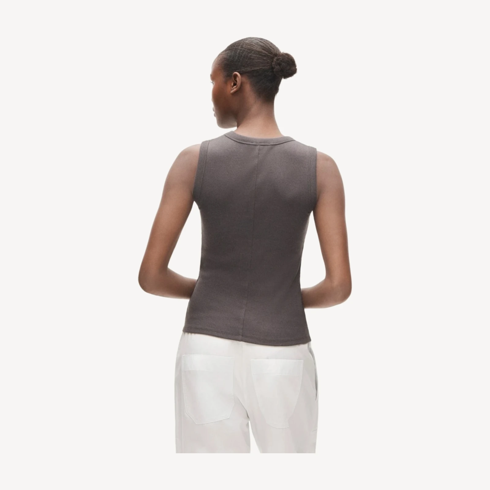 Perfect rib crewneck tank top