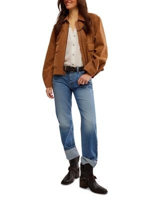 Free People Blair Faux Suede Jacket