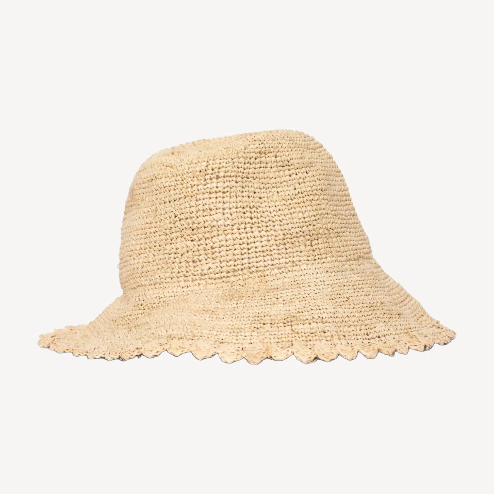 BALLOU HAT -- NATURAL RAFFIA