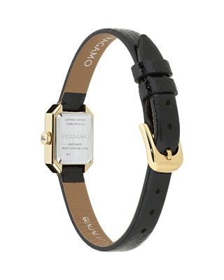 Ferragamo Crystal Petite Leather Watch, 15mm x 20mm