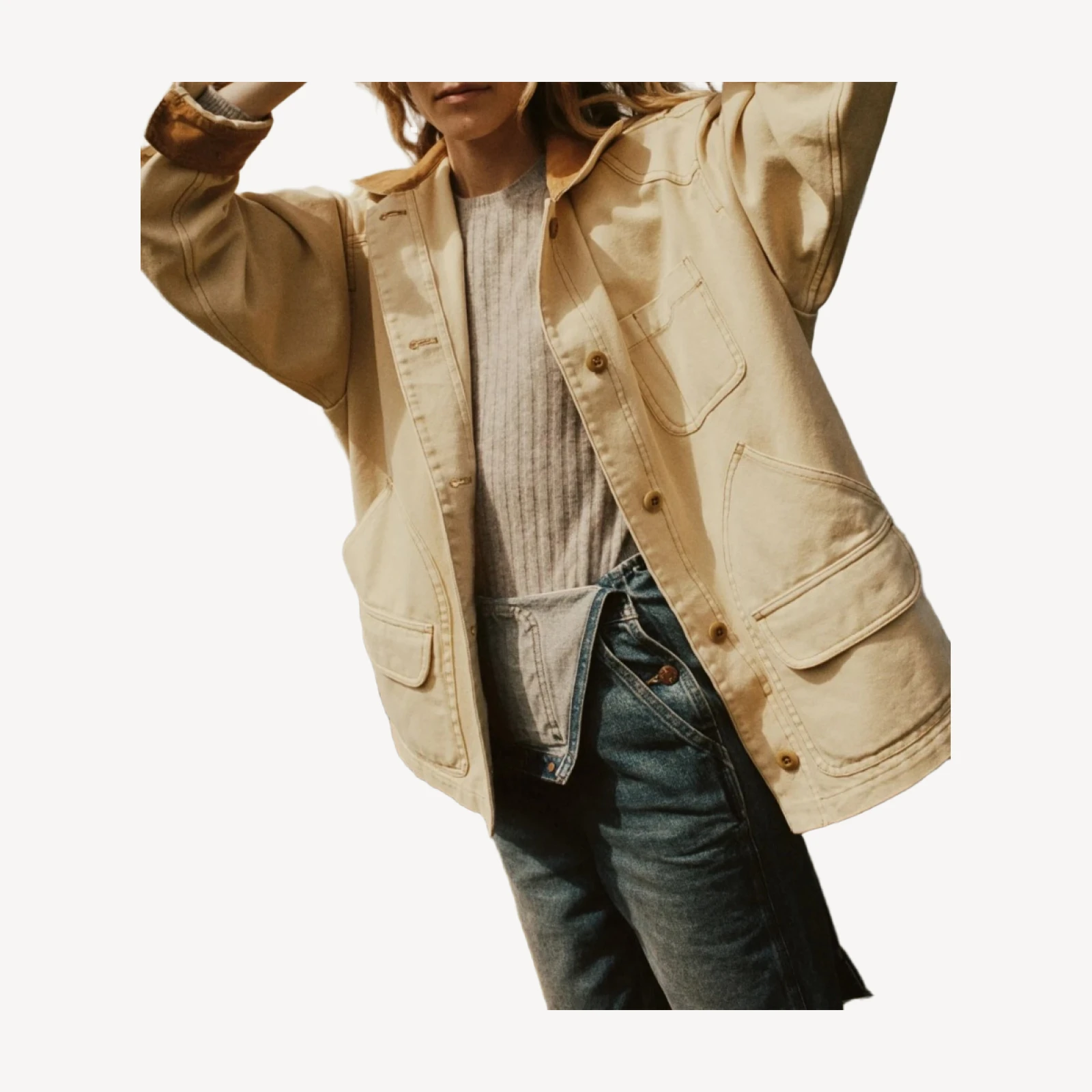PASCUAL JACKET -- STRAW