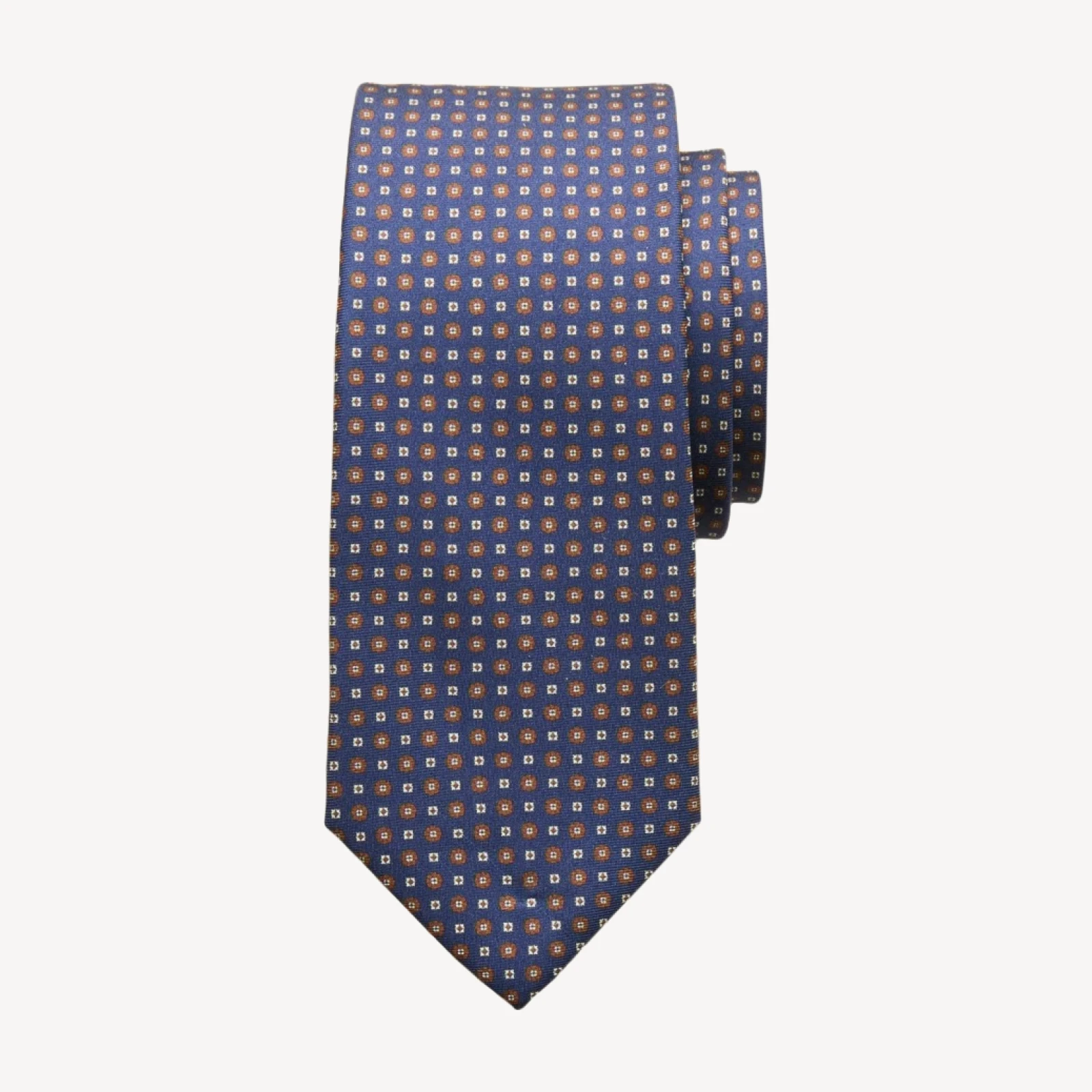 Italian silk twill tie in print