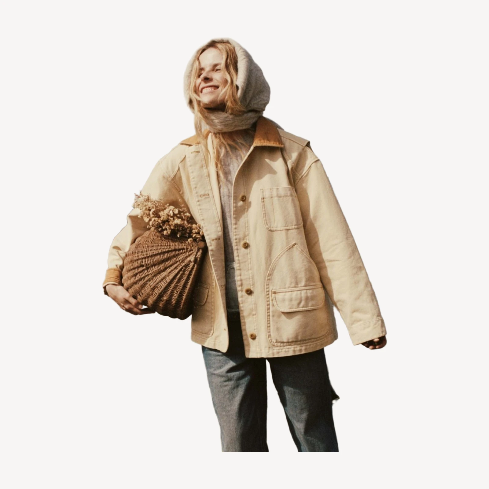PASCUAL JACKET -- STRAW