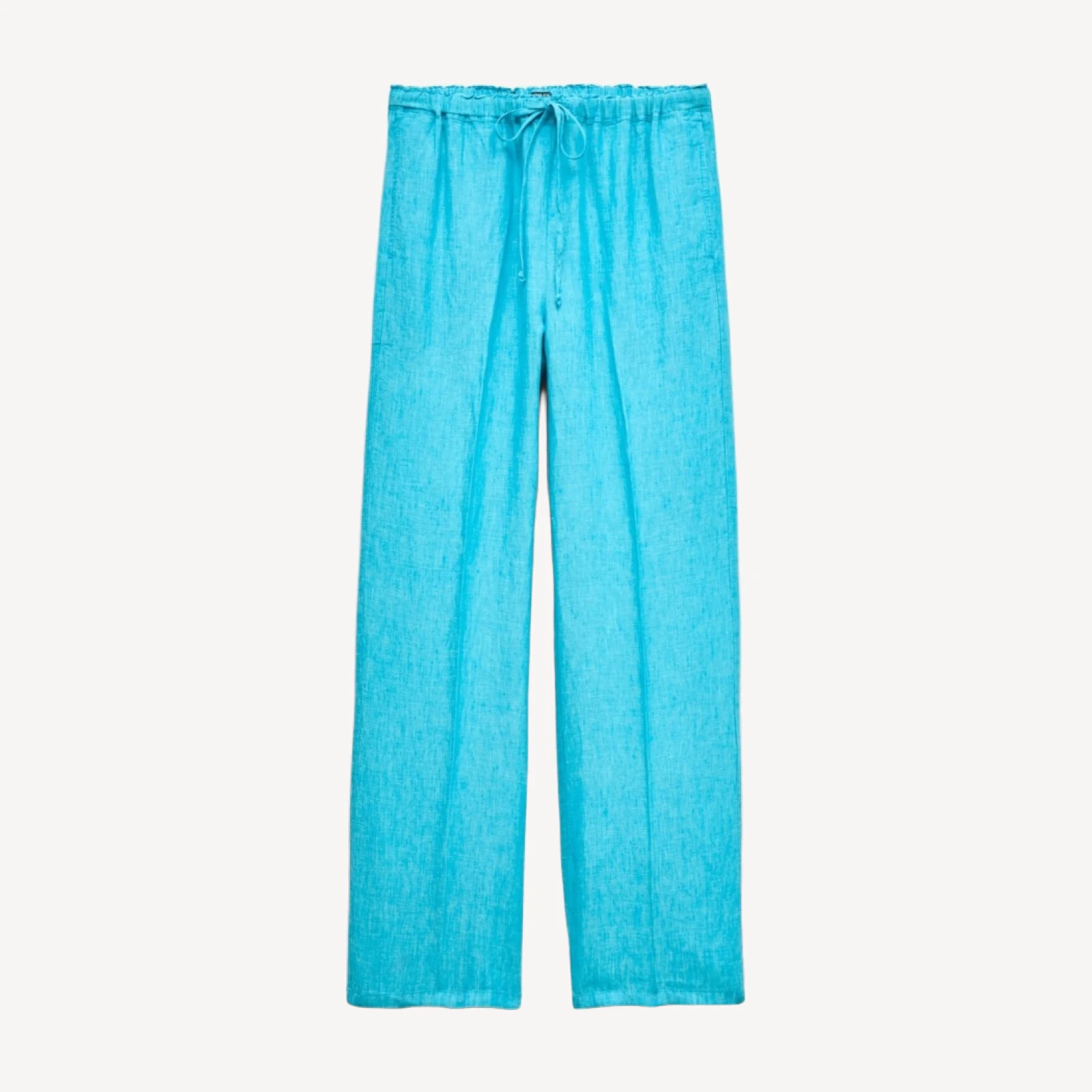 Soleil pant in crosshatched linen
