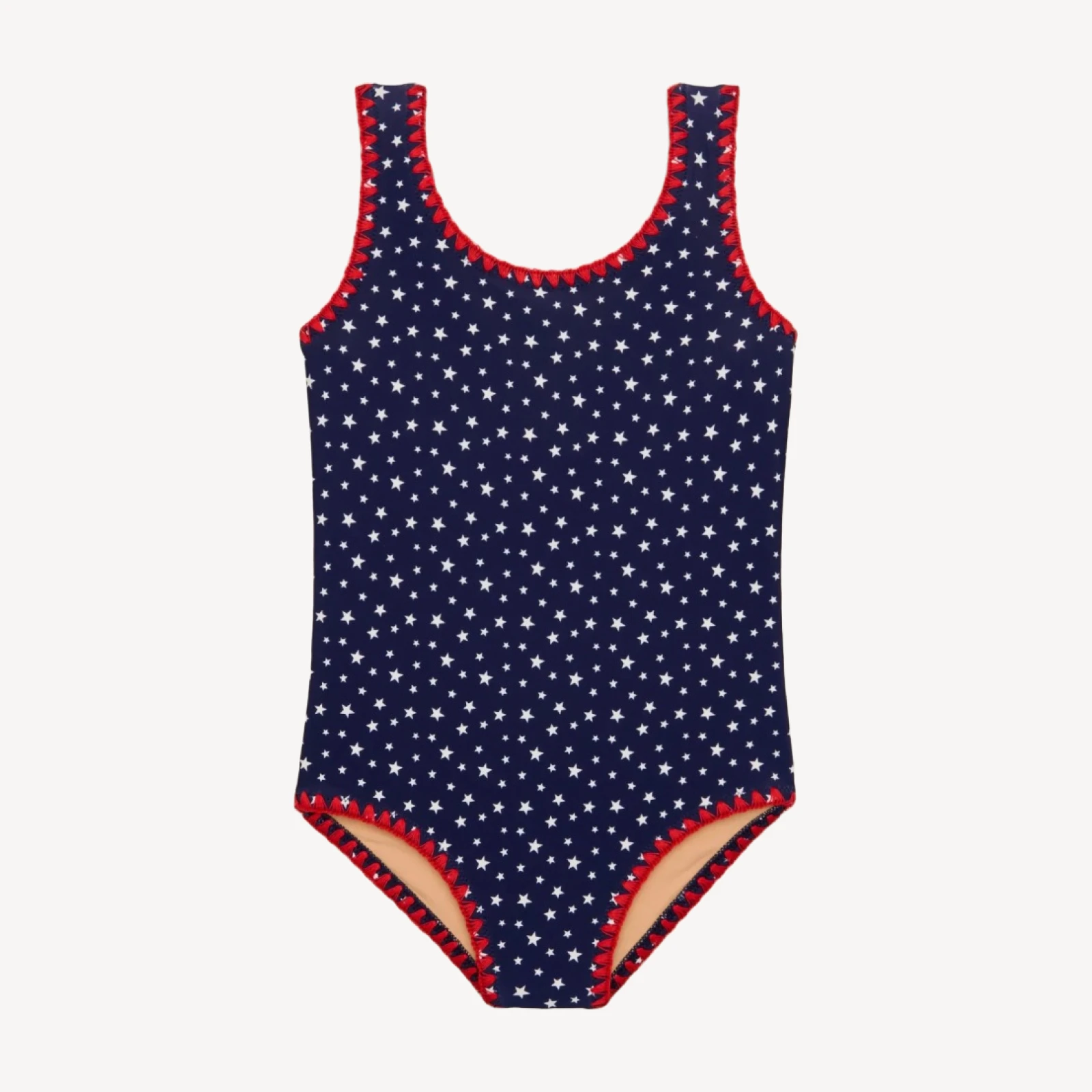 Girls' crochet-stitch one-piece swimsuit in prints