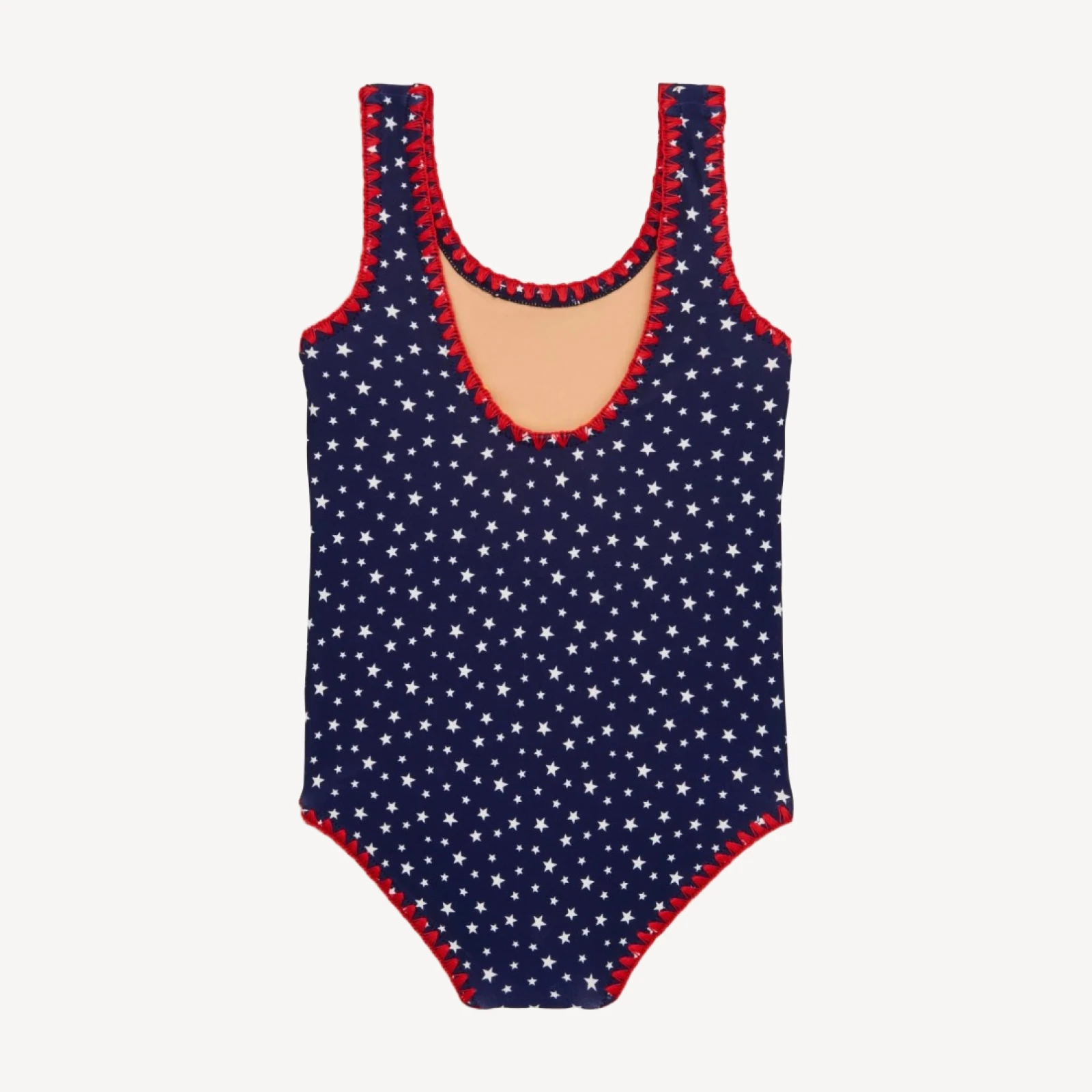 Girls' crochet-stitch one-piece swimsuit in prints