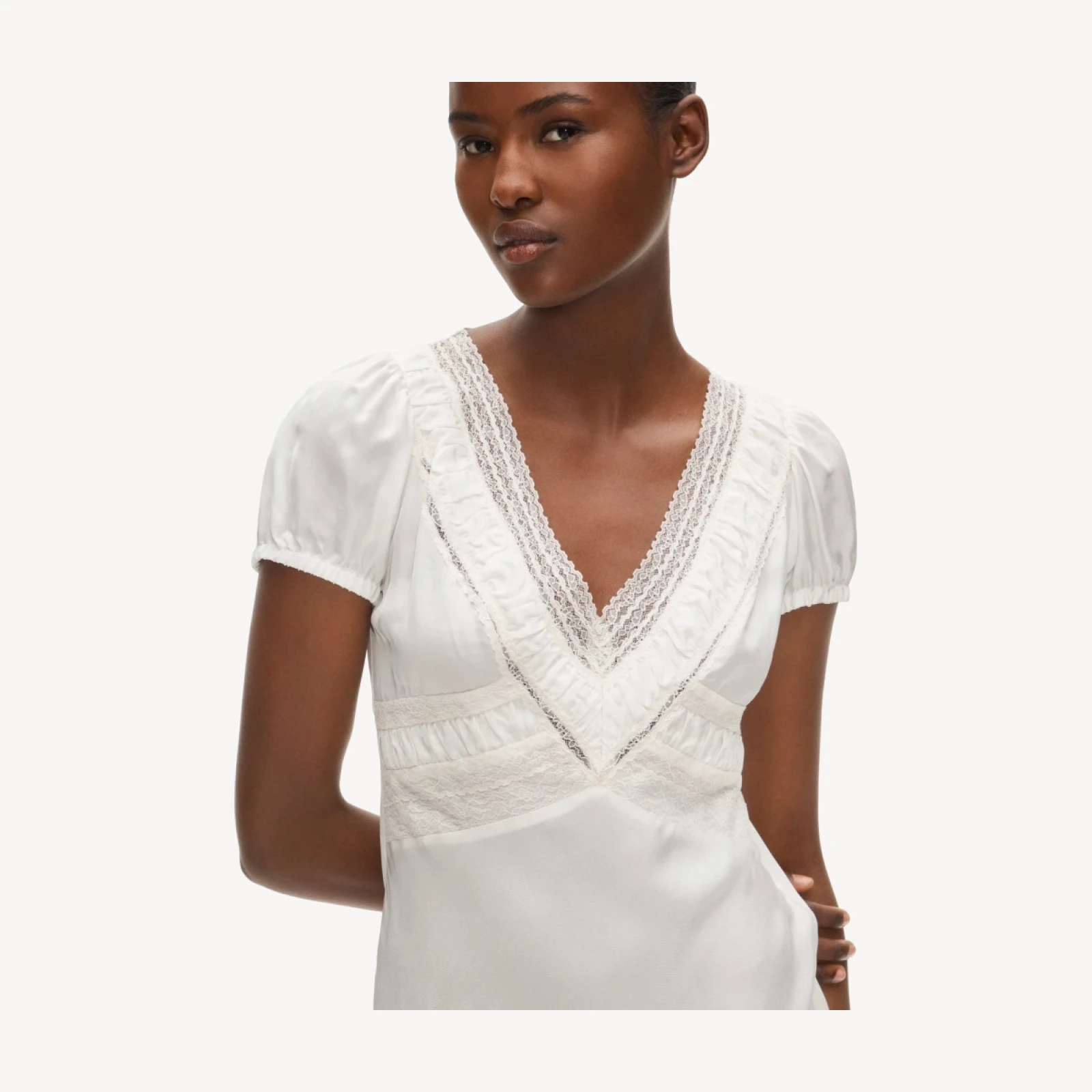 Lace V-neck dress