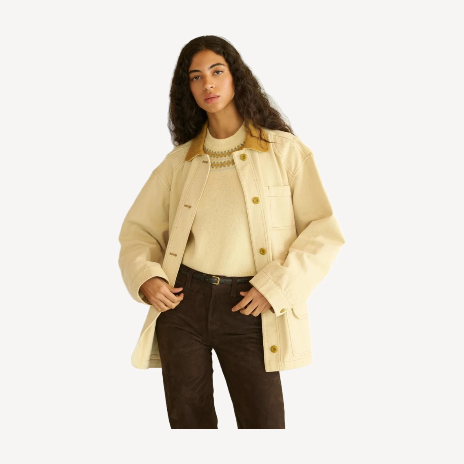 PASCUAL JACKET -- STRAW