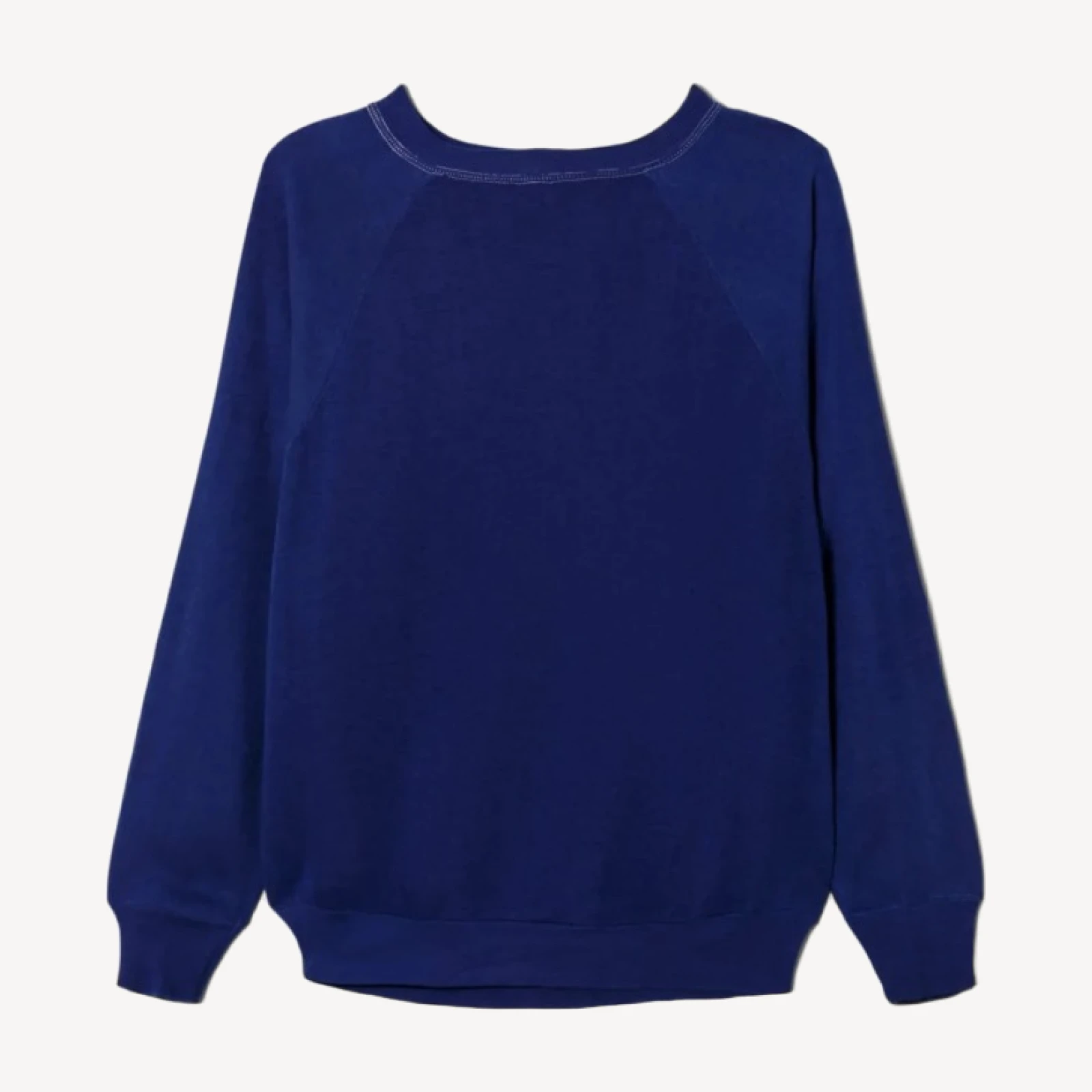 Upcycled "Ray of Sunshine" Sweatshirt - Dark Blue