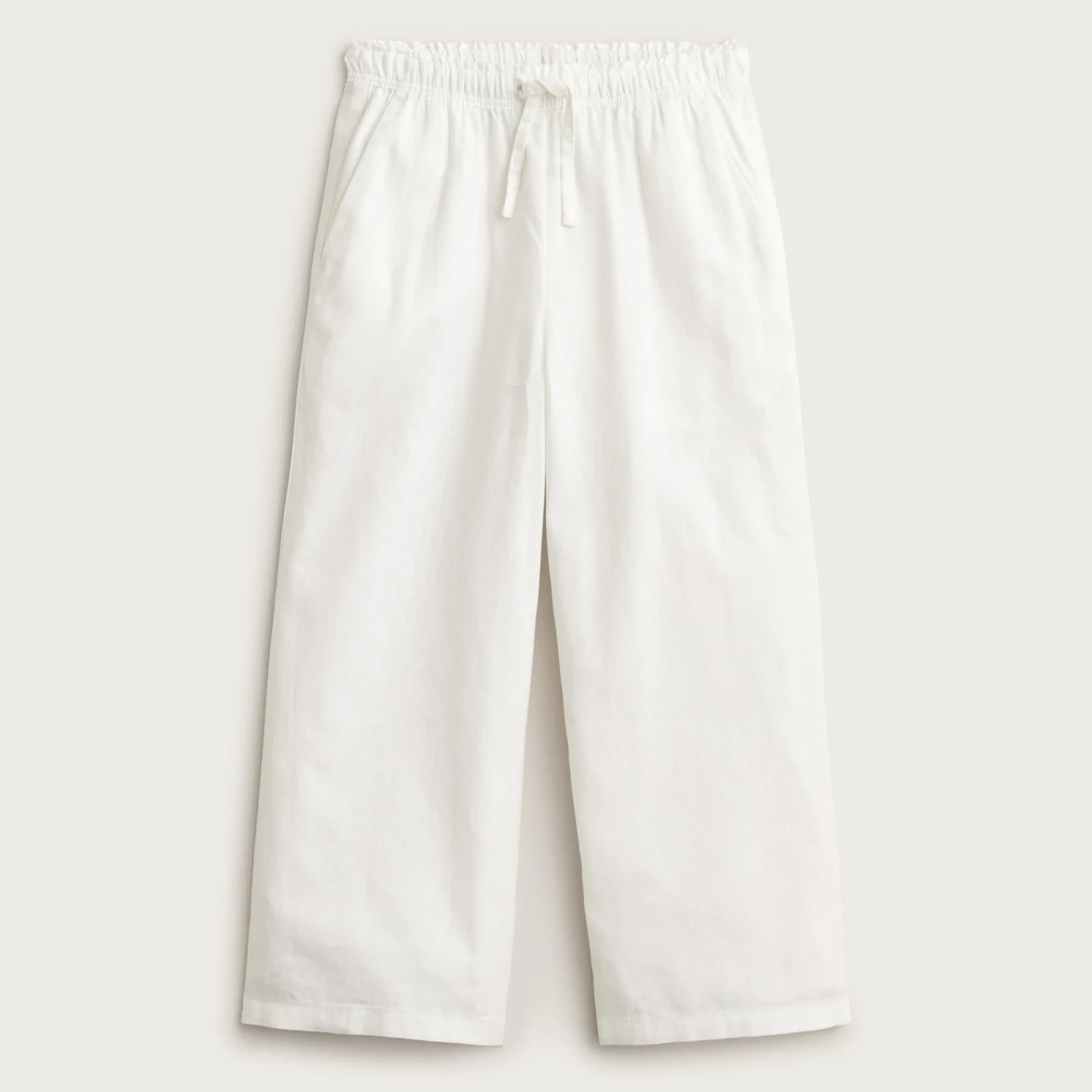 Girls' Soleil pant in linen-cotton blend