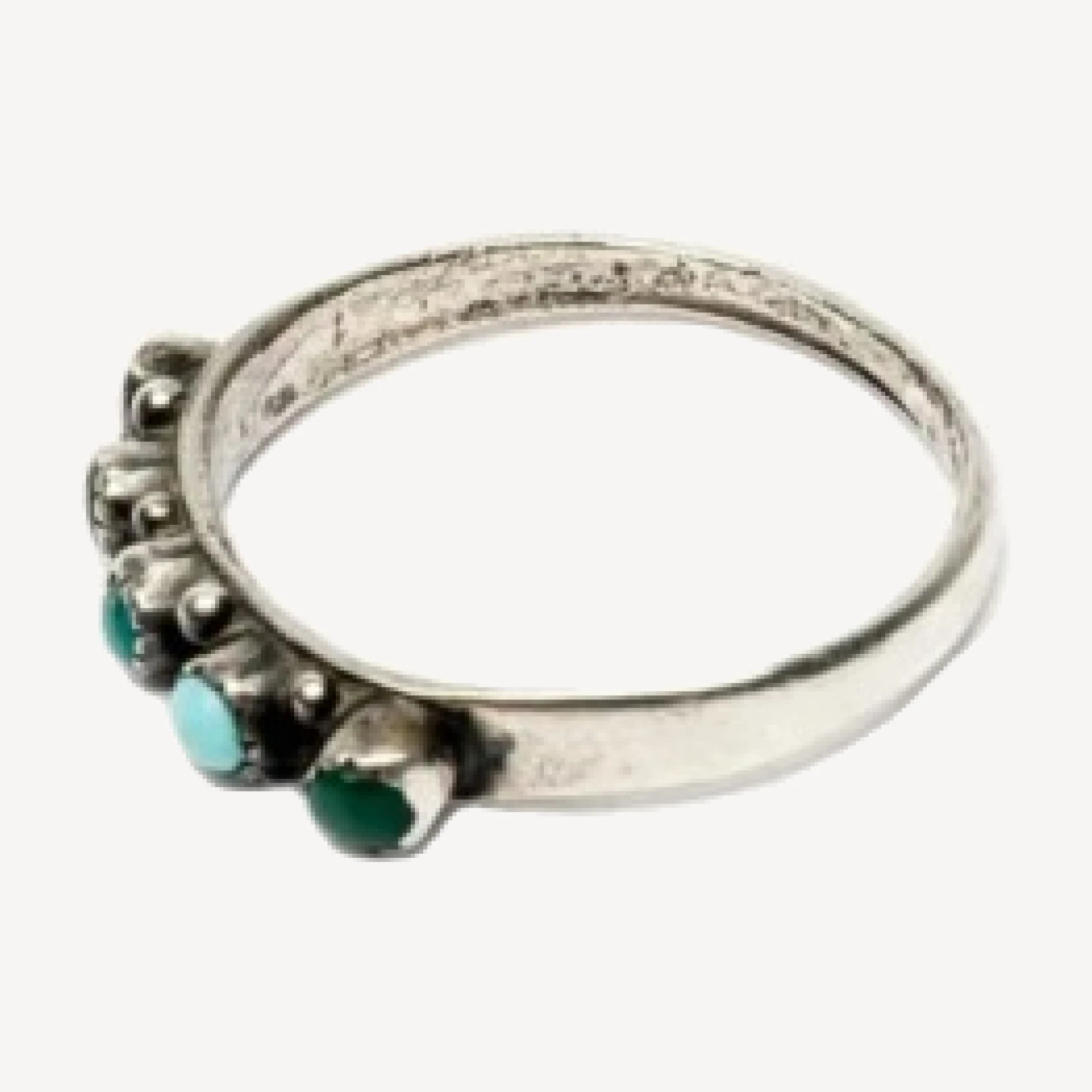 RE/DONE Vintage | 50s Turquoise and Green Zuni Ring