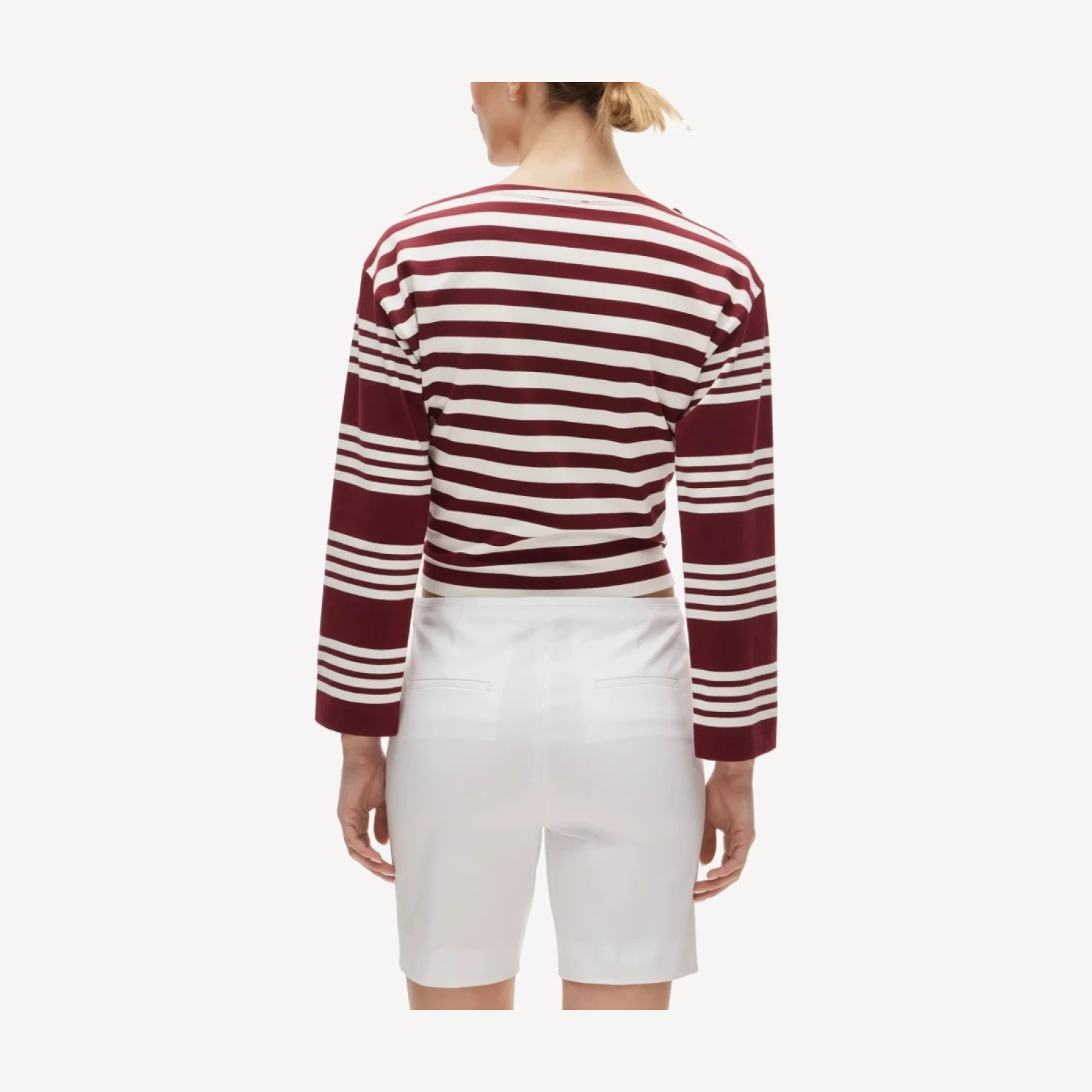 Bermuda short in sateen