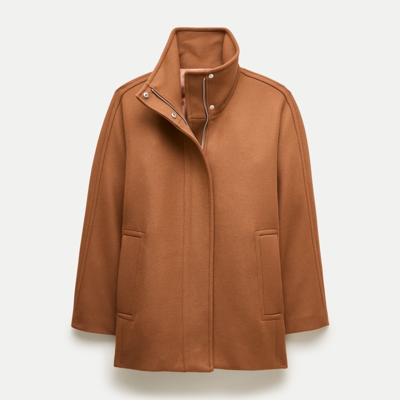 Luciana coat in wool-blend melton