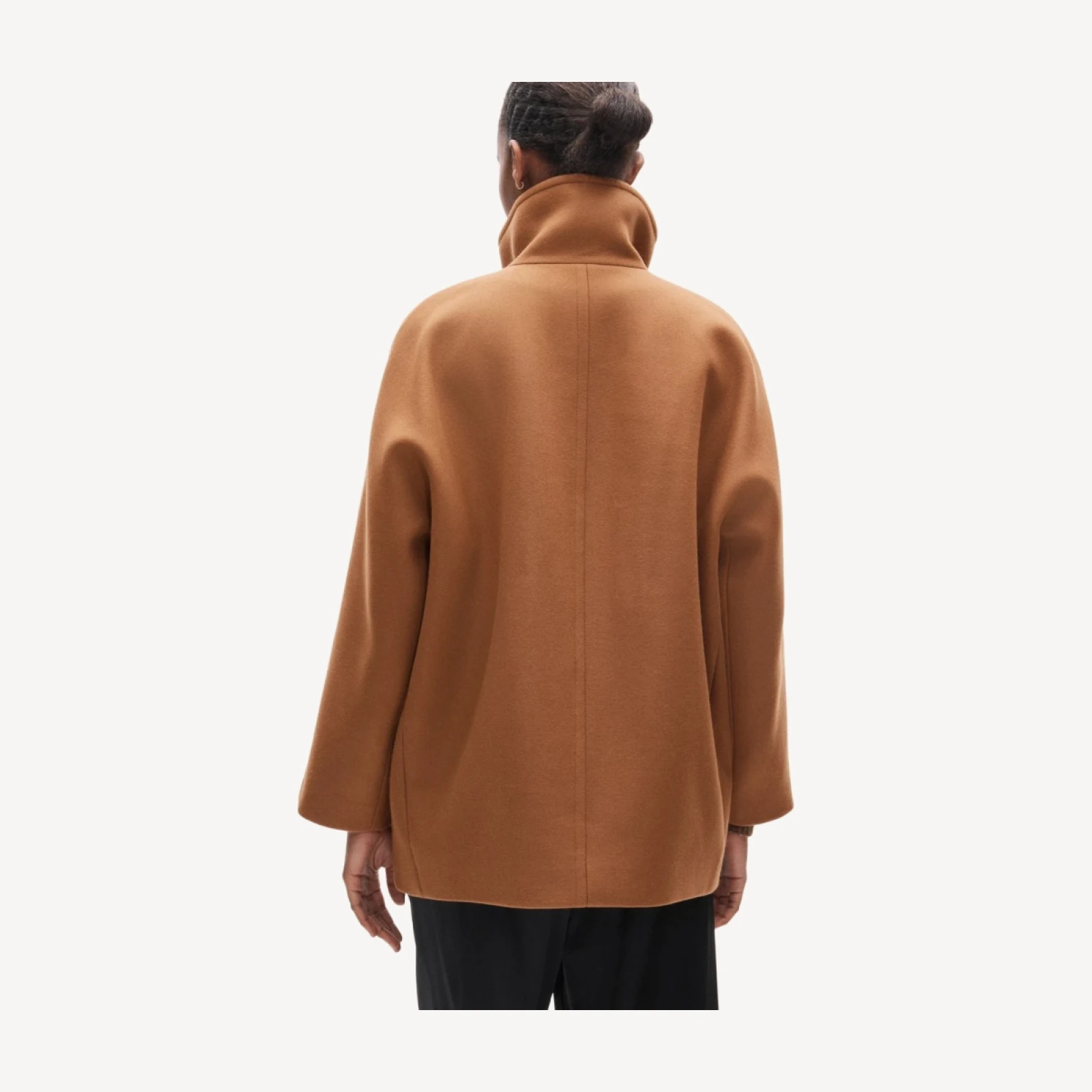 Luciana coat in wool-blend melton