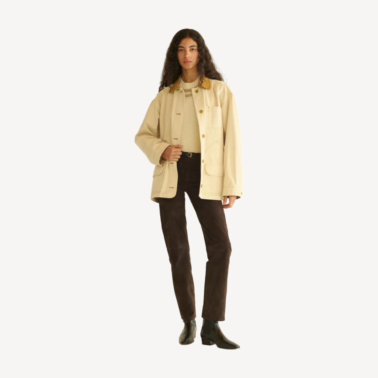 PASCUAL JACKET -- STRAW