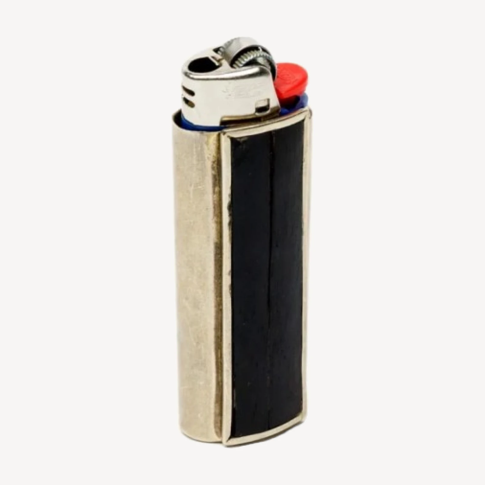 70s Wood Inlay Lighter Case -#21