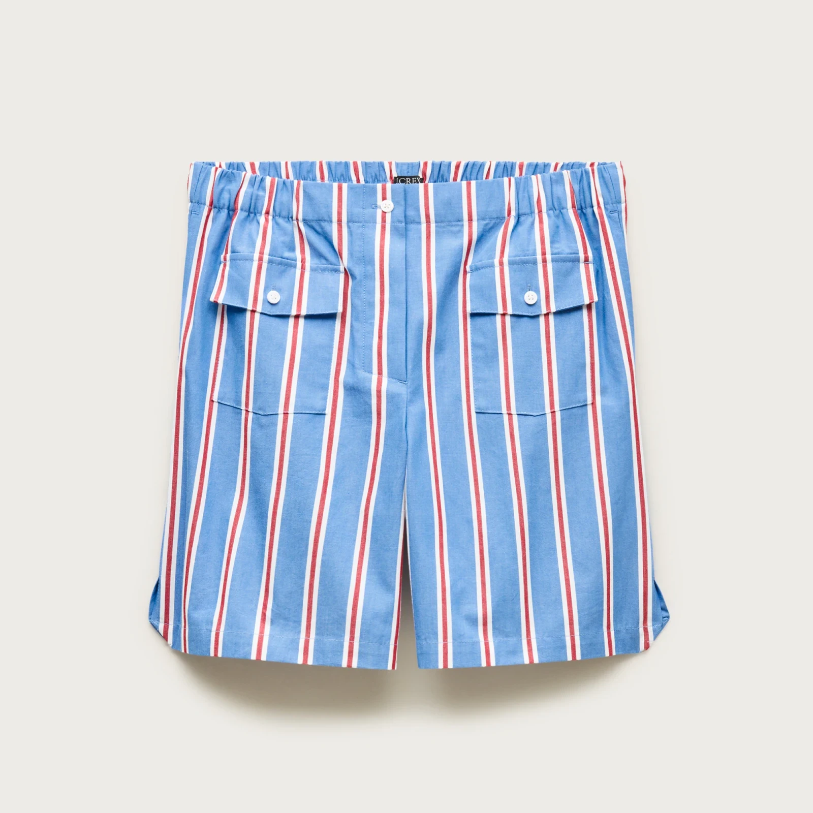 Long boxer short in oxford stripe