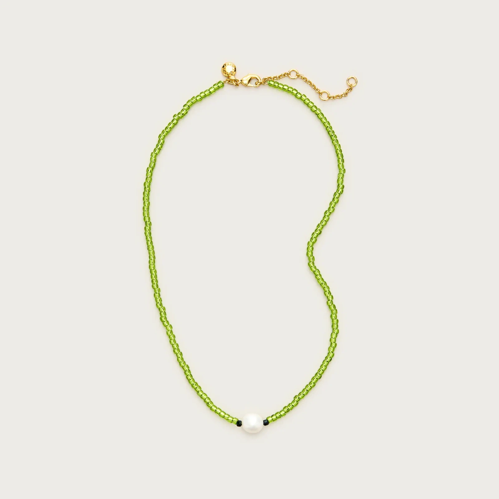 Beaded freshwater pearl necklace