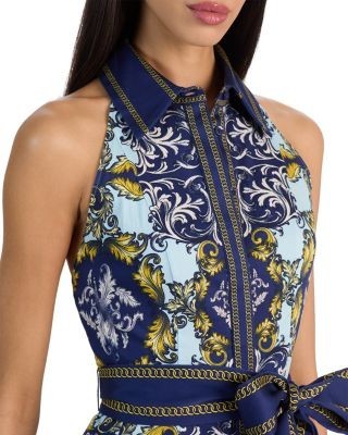 Alice and Olivia Lucy Sleeveless Mini Shirtdress