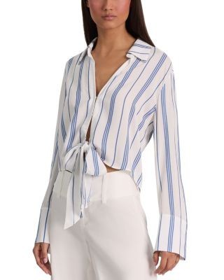 Alice and Olivia Hannon Tie Front Shirt