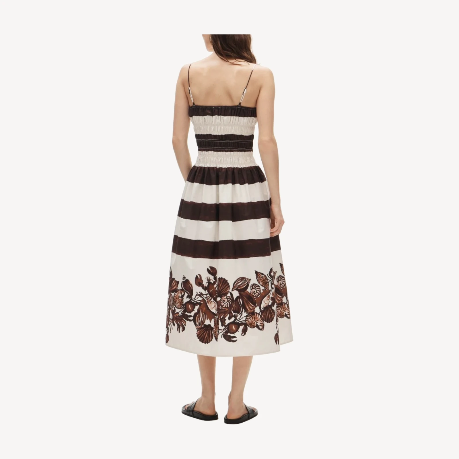 Reverie dress in lobster & seashell print