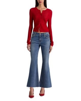 Alice and Olivia Carson Pointelle Cardigan