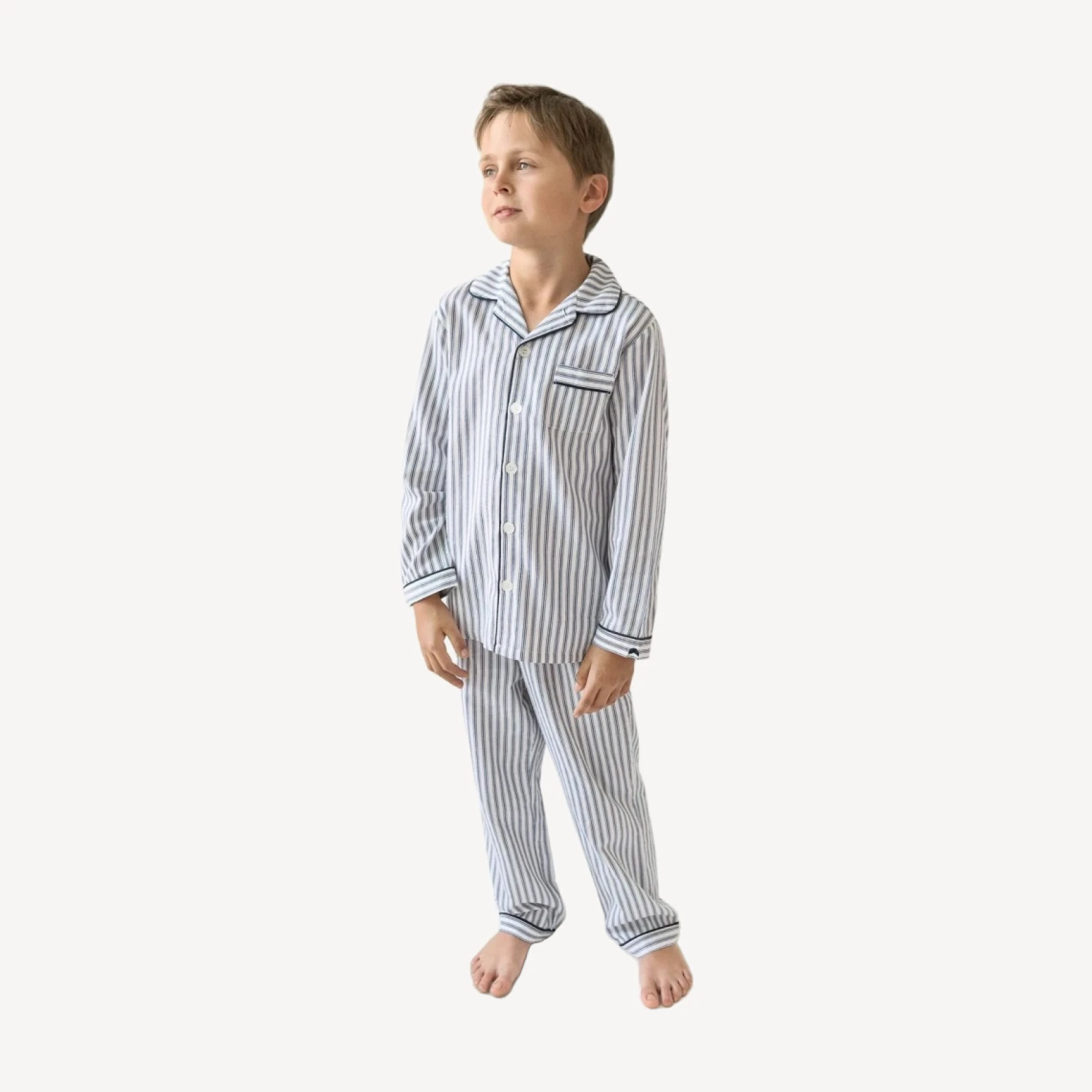 Petite Plume™ kids' pajama set in french ticking