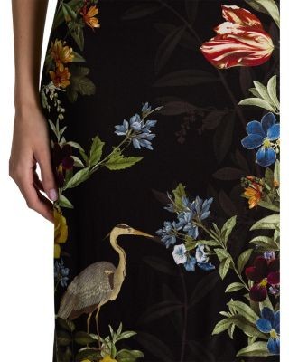 Alice and Olivia Delora Strapless Midi Dress
