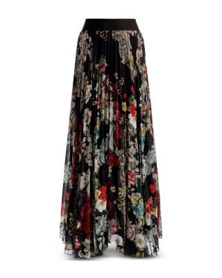 Alice and Olivia Katz Pleated Maxi Skirt