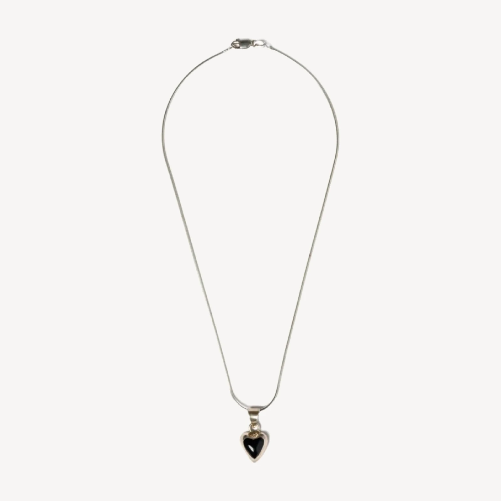 RE/DONE Vintage | 90s Onyx Heart Necklace