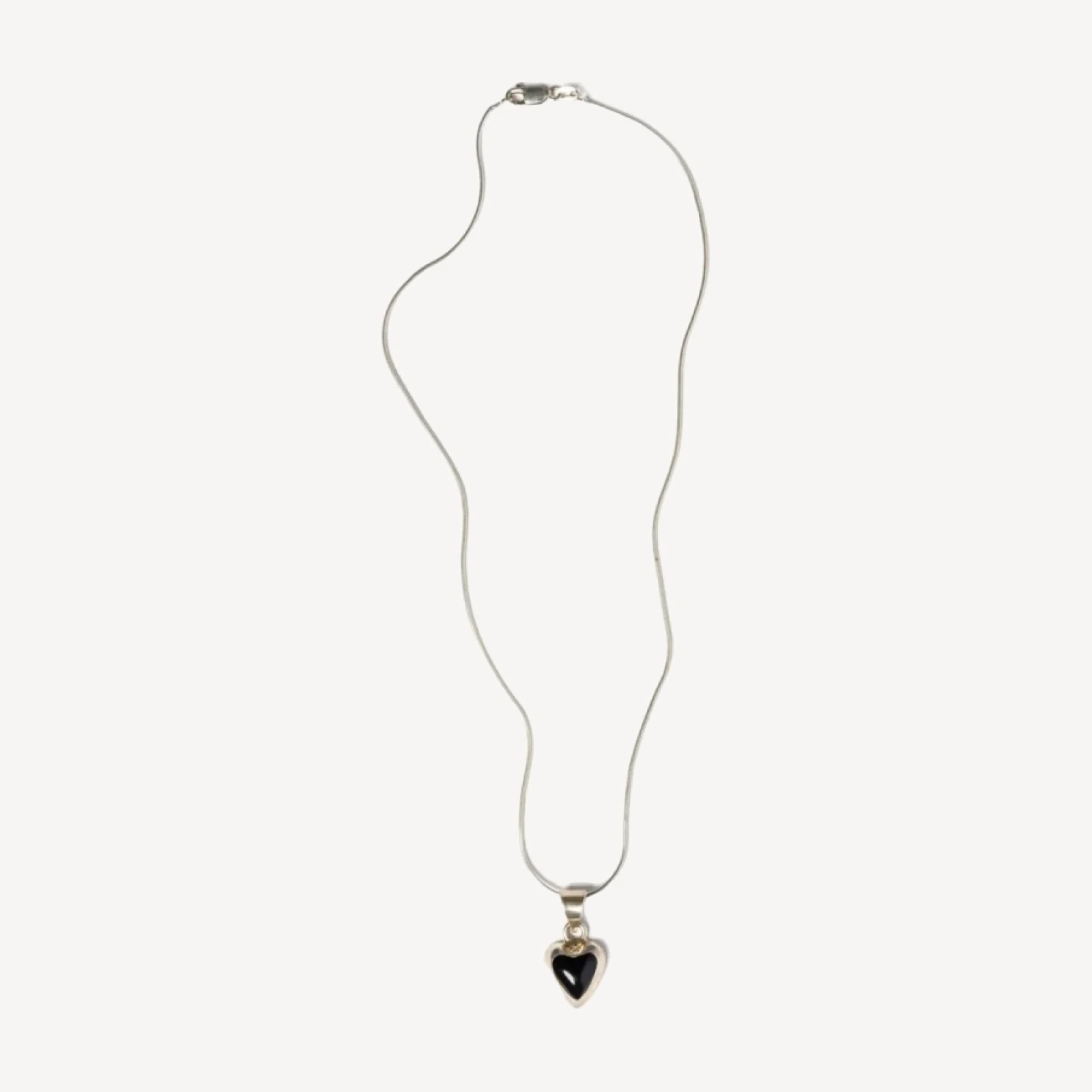 RE/DONE Vintage | 90s Onyx Heart Necklace