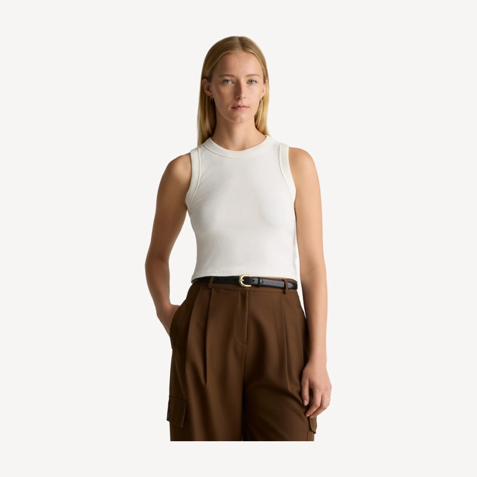Organic Cotton Micro-Rib Cropped Cutaway Tank (3-Pack)