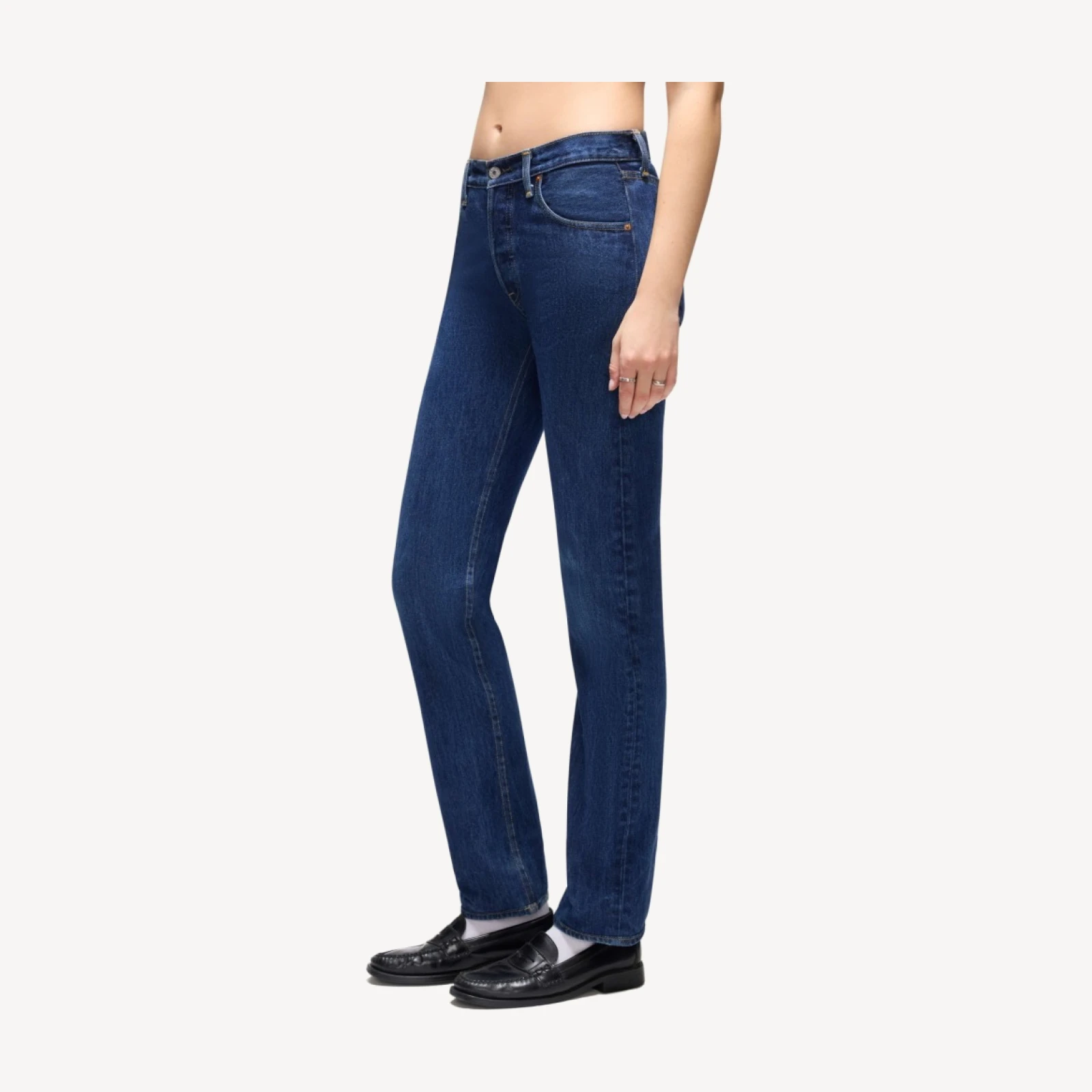 Levi's Mid Rise Slim Straight - Indigo