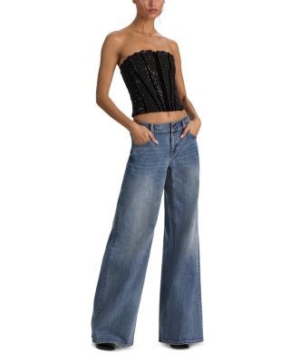Alice and Olivia Cosette Strapless Corset Top