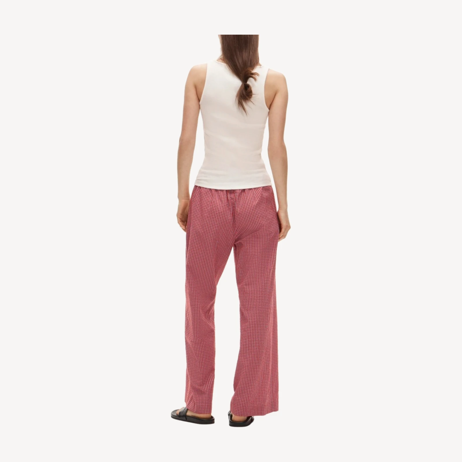 Cosmo pant in gingham seersucker