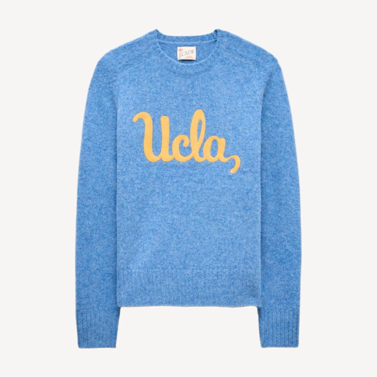 '47 x J.Crew brushed wool UCLA sweater