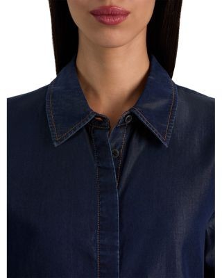 Alice and Olivia Willa Relaxed Denim Shirt