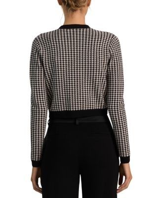 Alice and Olivia Grace Wool Blend Shrunken Cardigan