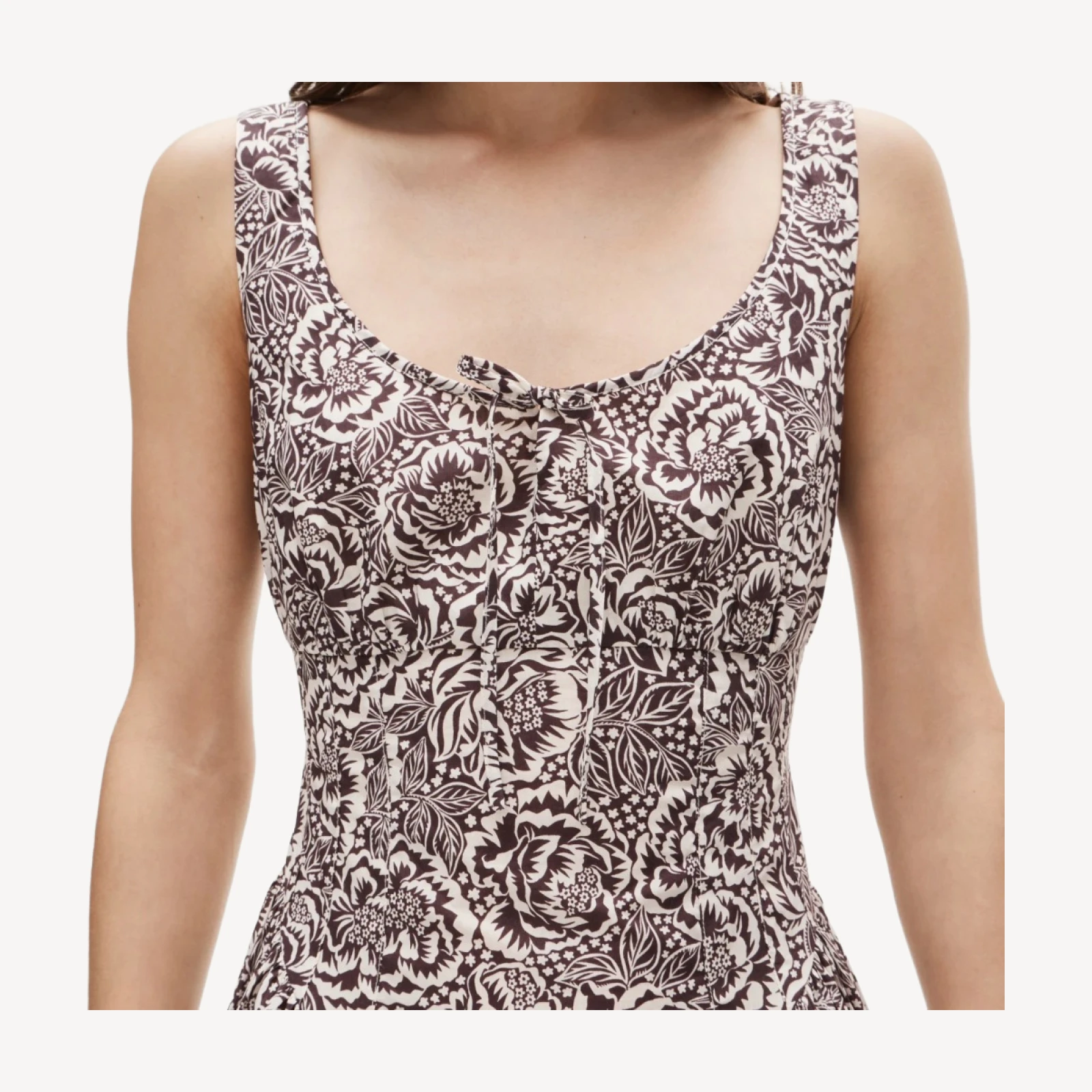 Midi dress in Liberty® floral fabric