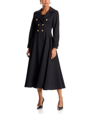 Alice and Olivia Ellie Godet Double Breasted Trench Coat