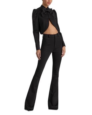 Alice and Olivia Ilaria Cropped Bow Jacket