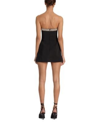 Alice and Olivia Katya Strapless Embellished Romper
